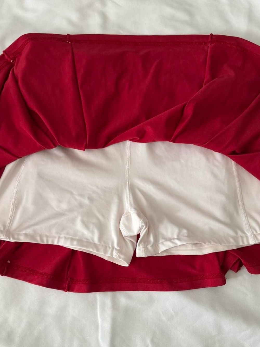 Tuckernuck Red Pleated Americana Style Skirt - Picture 5 of 5
